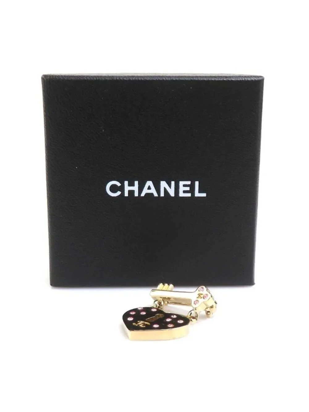 Chanel Brooch Heart Lock &